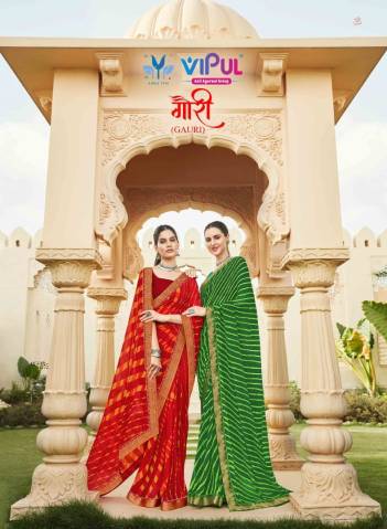 Gauri By Vipul Fancy Printed Saree Collection